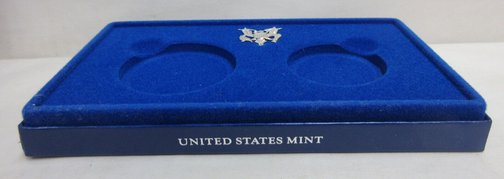 EMPTY BOX for 1986 U.S. Liberty 2-Coin Uncirculated Set Silver & Half Dollars
