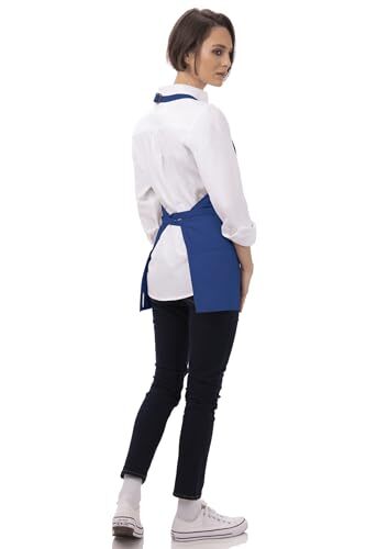 Unisex Three Pocket Apron One Size Royal