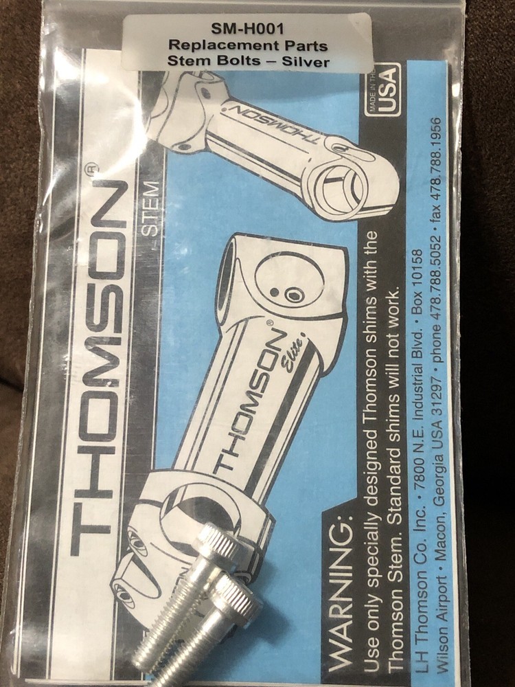 Thomson Stem Bolts 2 Ea. Silver SM- H001