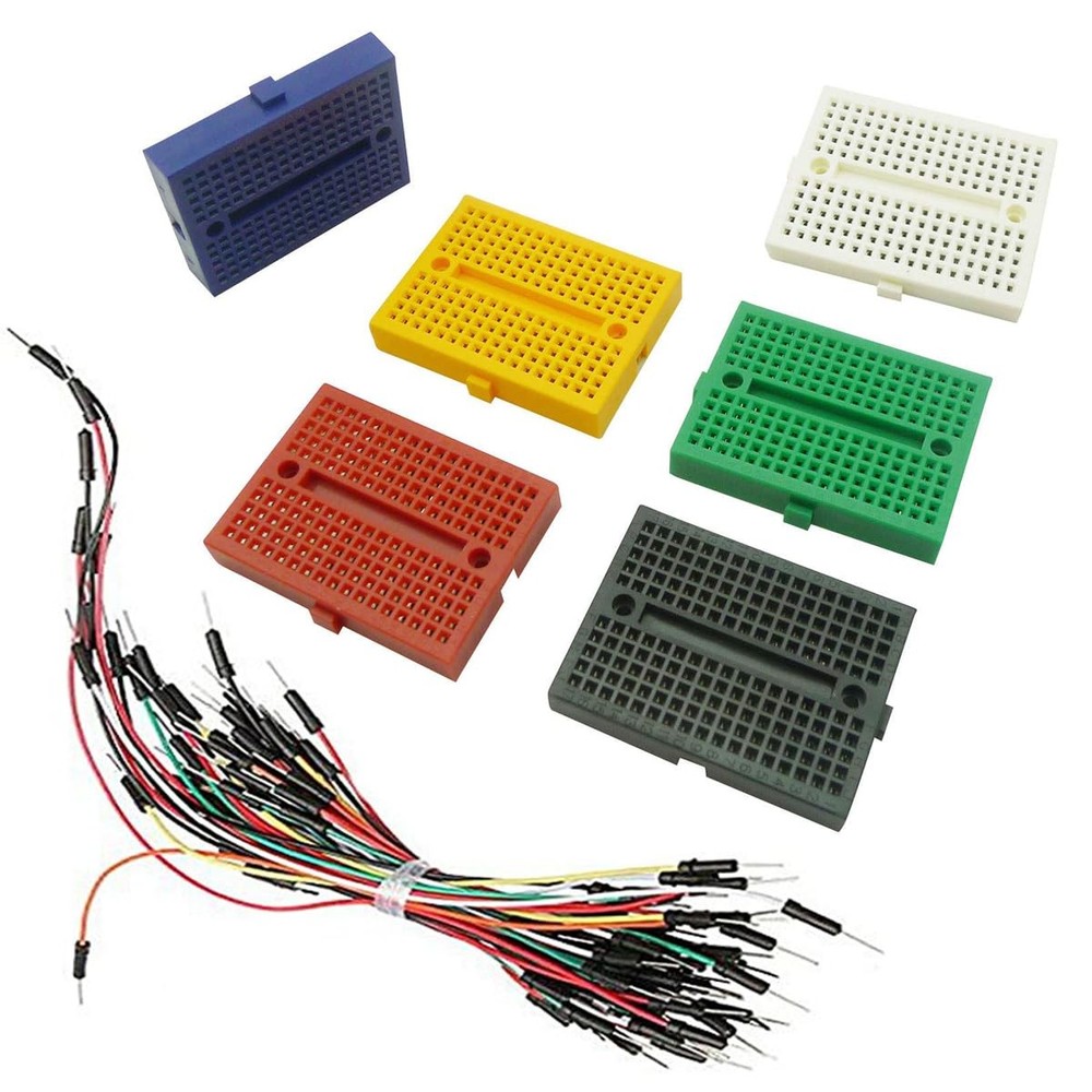 6PCS 170 Tie Points Mini Breadboard Kit, SYB-170 Solderless Prototype Kit