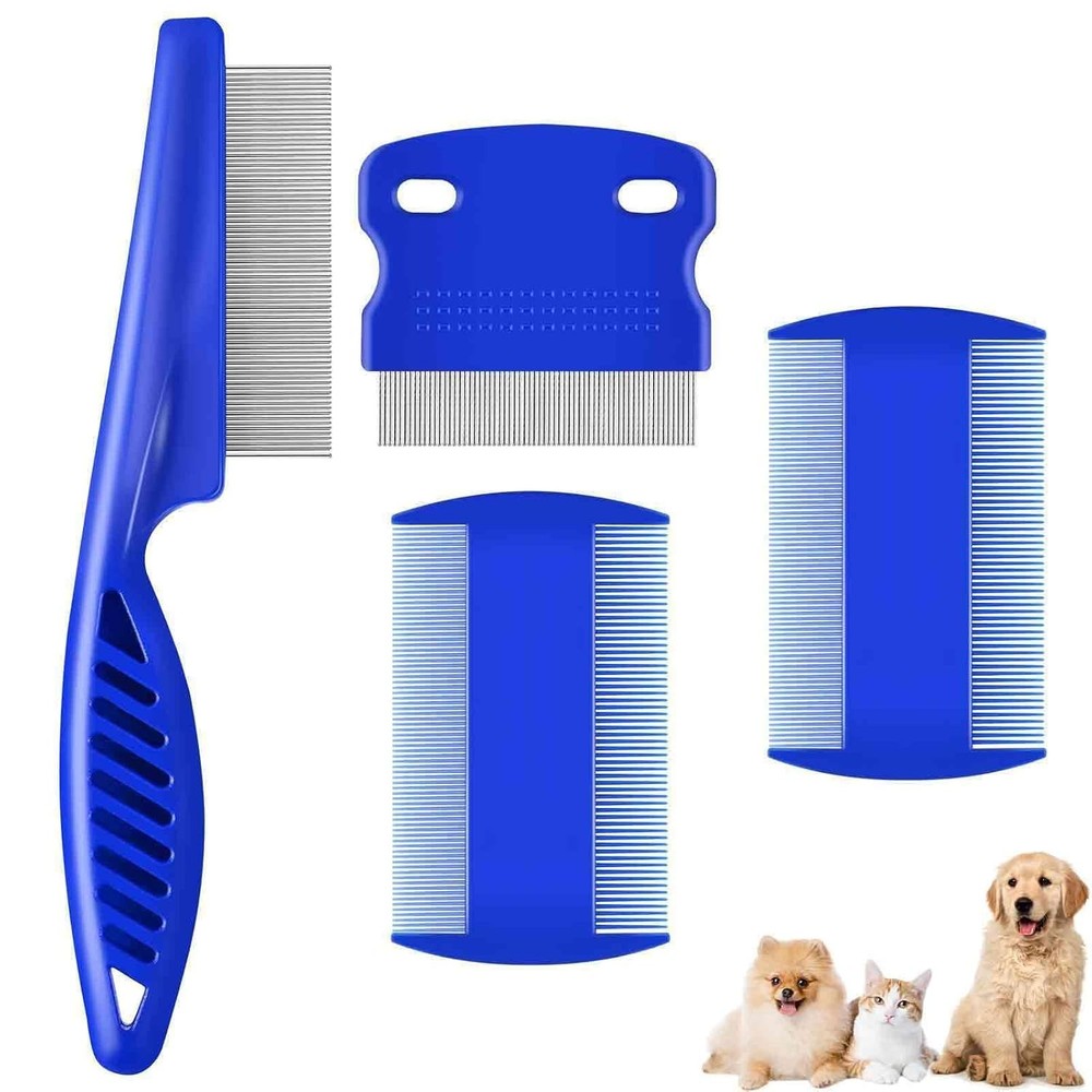 Professional Double-Sided Pet Grooming Combs - Flea, Lice, & Tear Stain Remover