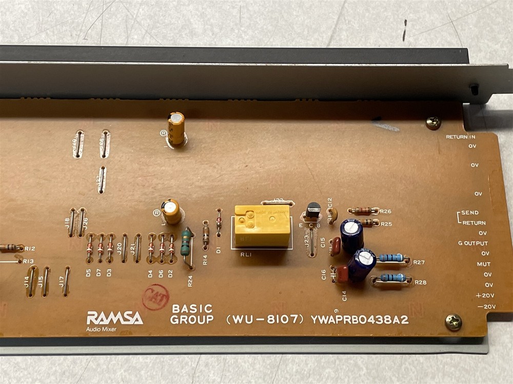PANASONIC RAMSA WU-8107 CHANNEL STRIP BASIC GROUP MODULE FOR WR-8616 MIXER