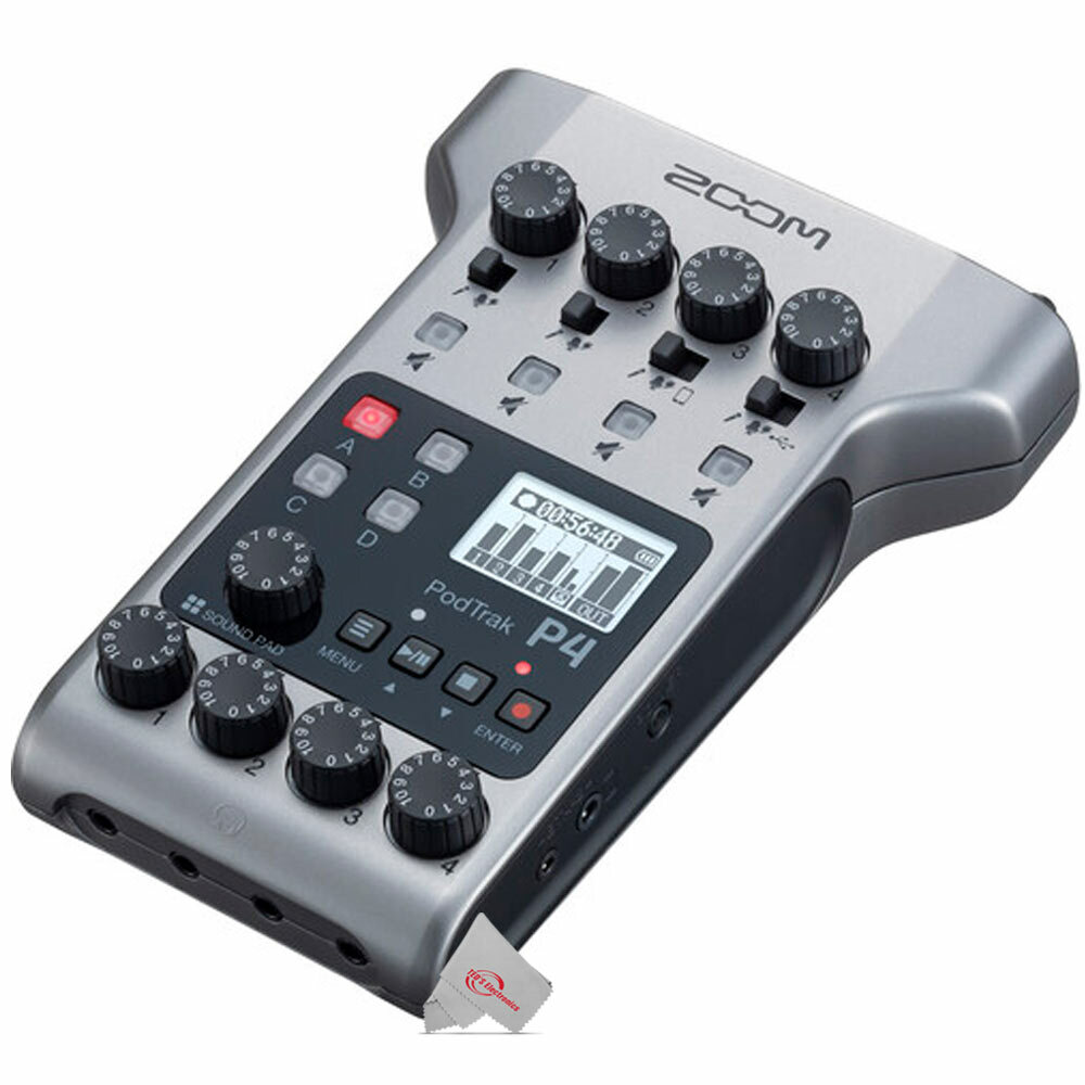 Zoom PodTrak P4 Portable Multitrack Podcast Recorder