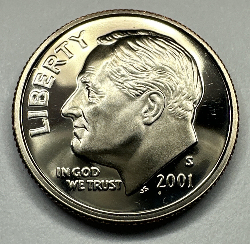 2001-S Roosevelt Proof Dime 10cent Coin from US Mint Proof Set