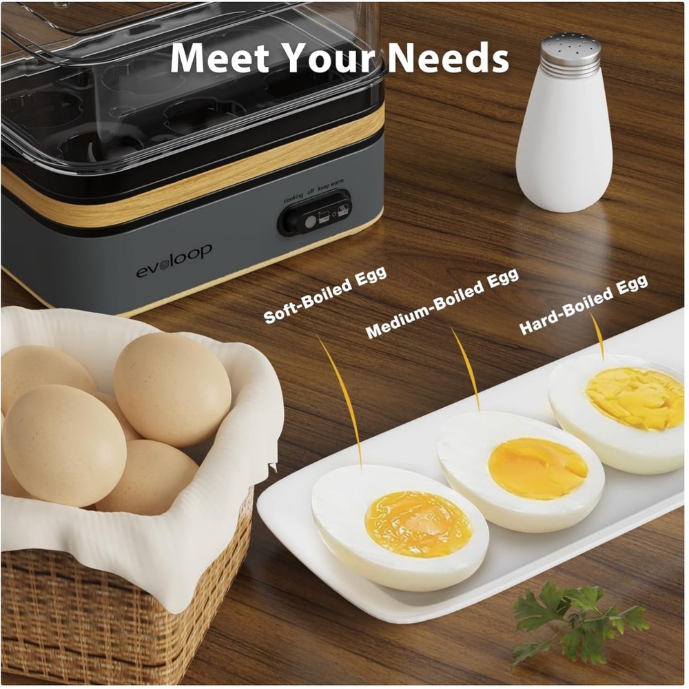 Efficient Egg Boiler - BPA-Free & Easy to Store