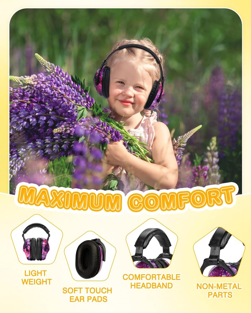 ZOHAN Kids Ear Protection 2 Pack, Hearing Adjustable, 2pack - Nebula+skull
