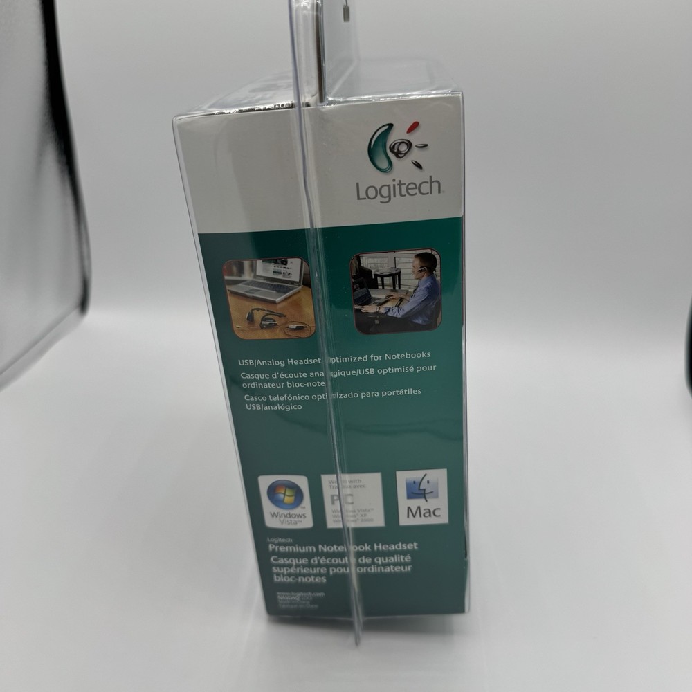 Logitech Premium Notebook Silver/Black Neckband Headset