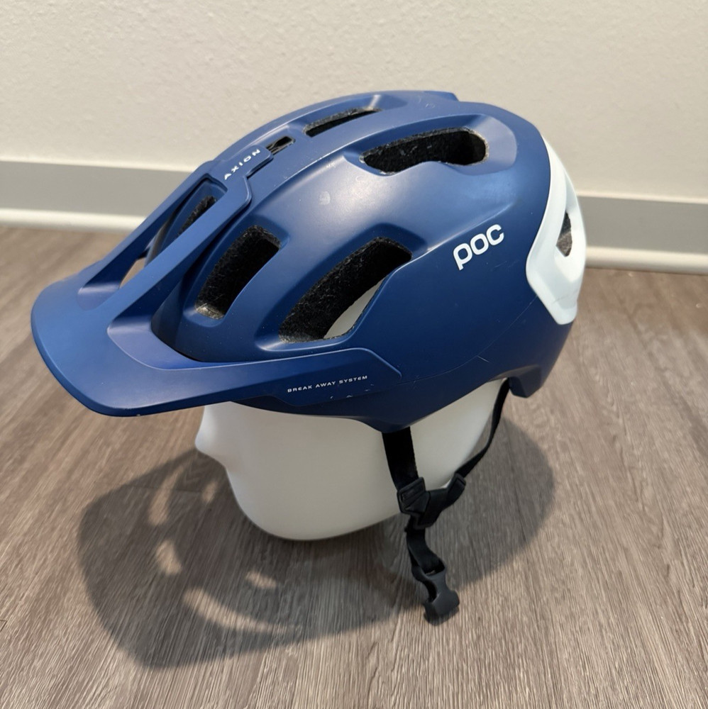 POC Axion Spin Helmet Blue/White M-L