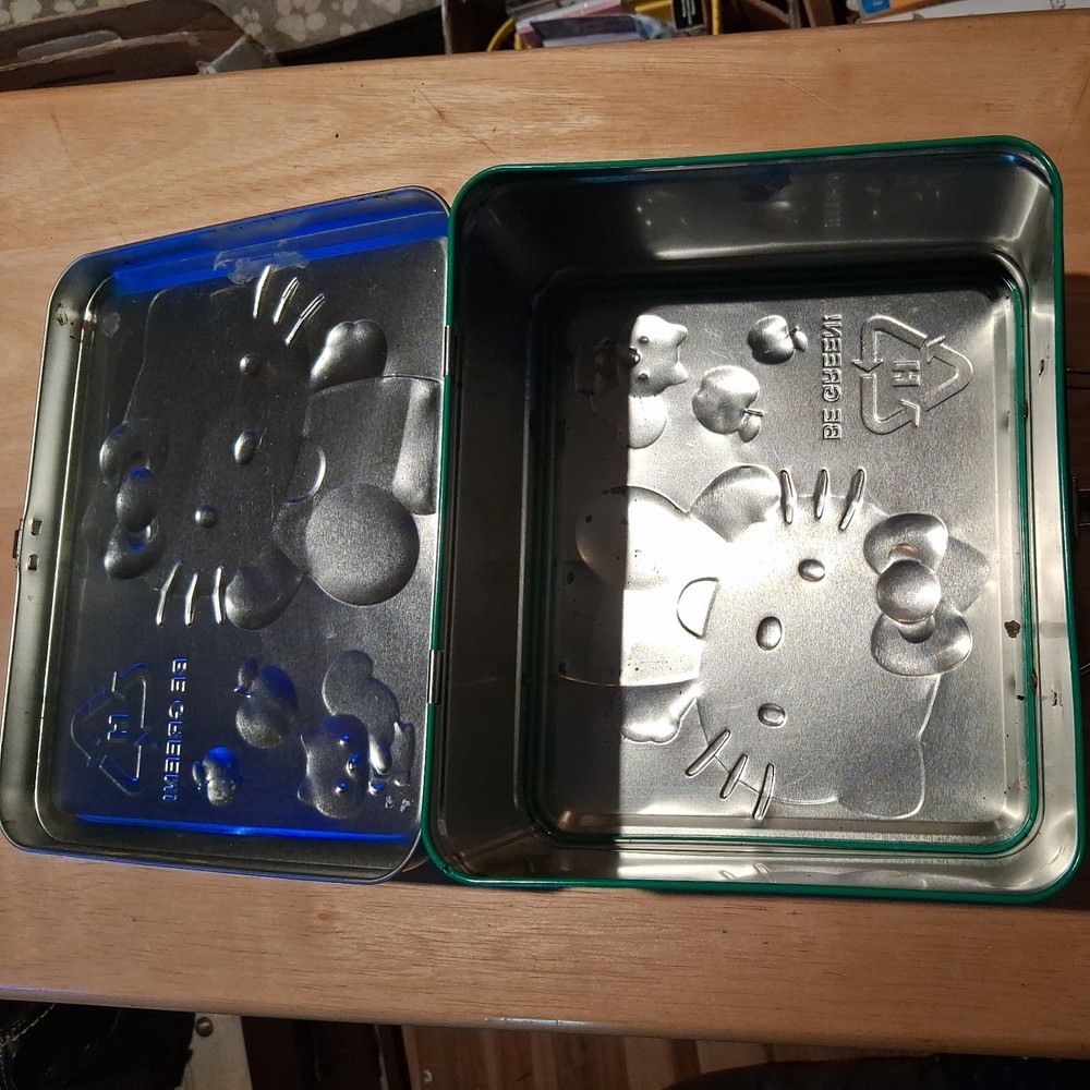 Hello Kitty Be Green Tin Green Lunch Box 2010