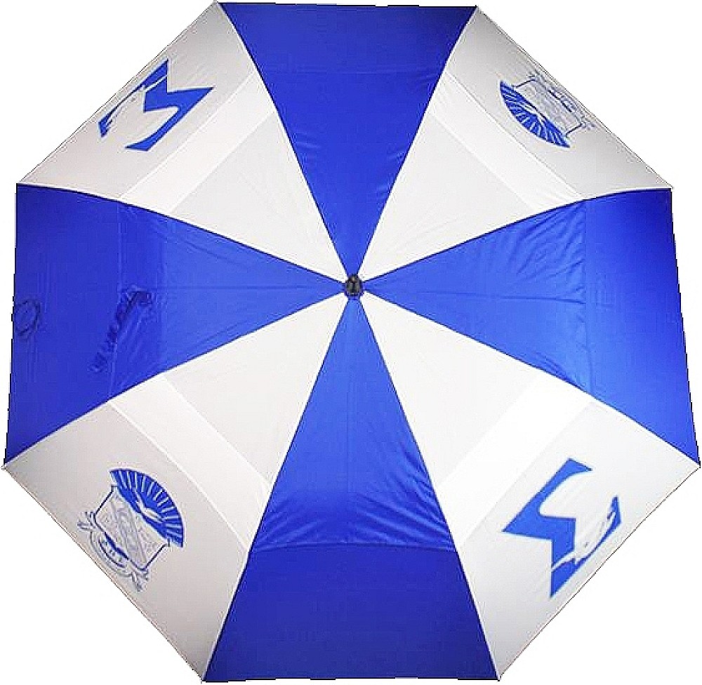 Phi Beta/&Beta; Sigma Wind Resistant Auto Open Jumbo Umbrella [Blue/White - 30"]