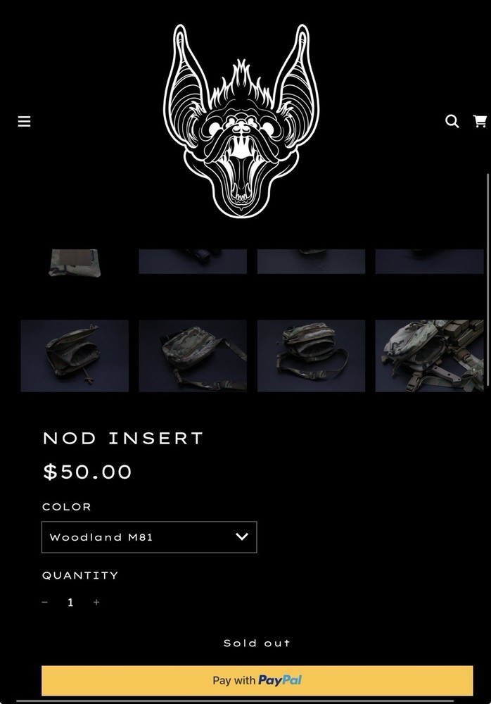 Microbat Systems NOD Insert - Woodland M81