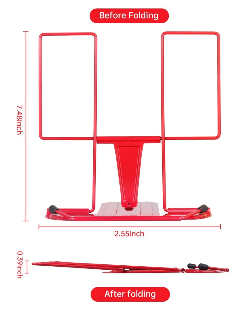 Adjustable Reading Rest Book Holder Documents Stand Sturdy Typing Stand