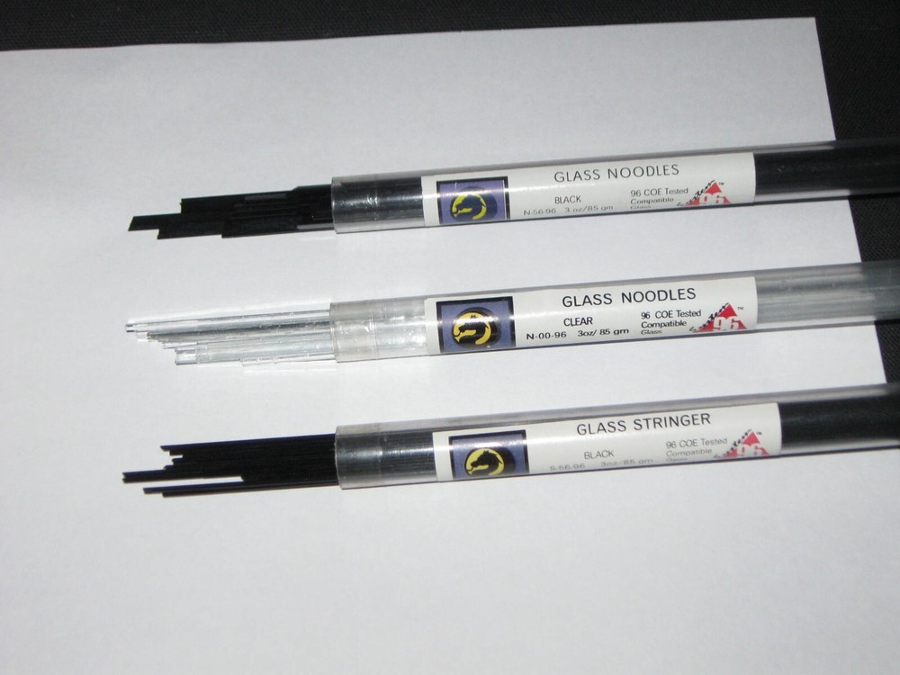 96 COE STRINGER/NOODLE PACK: UROBOROS BLACK, + CLEAR