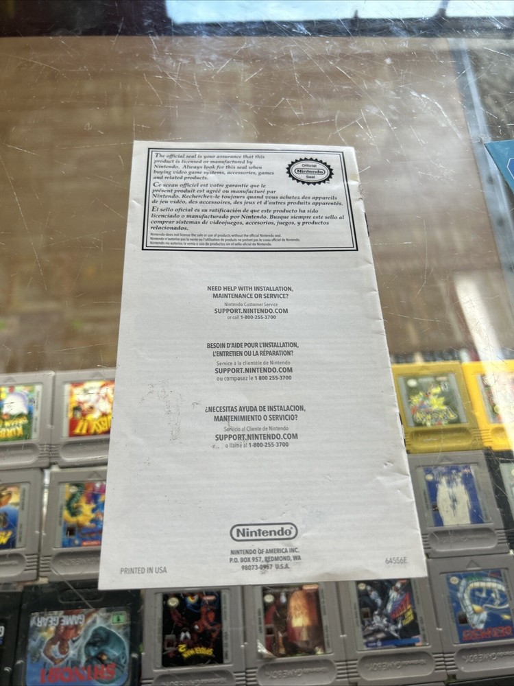 Authentic Original Wii Remote Controller Operations Manual Booklet Only