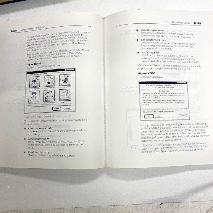 1995 Norton Utilities for Macintosh Computer v 2.0 User's Manual