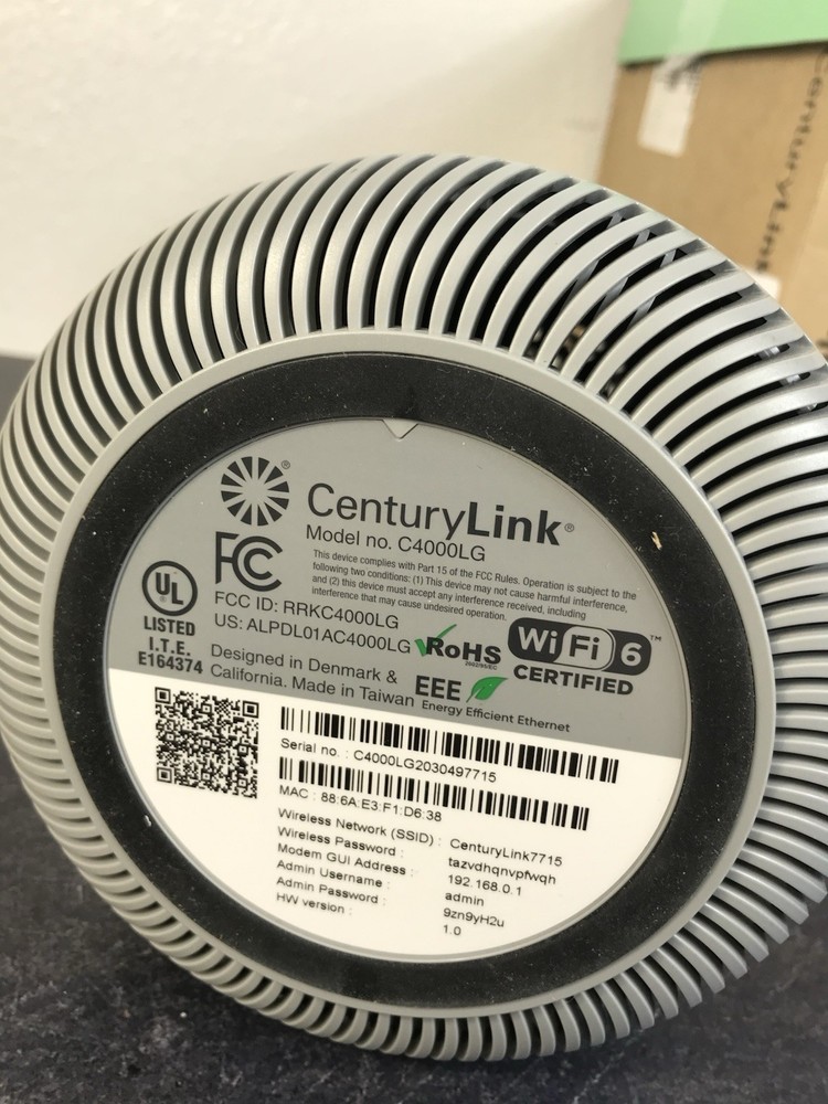 CenturyLink C4000LG Modem