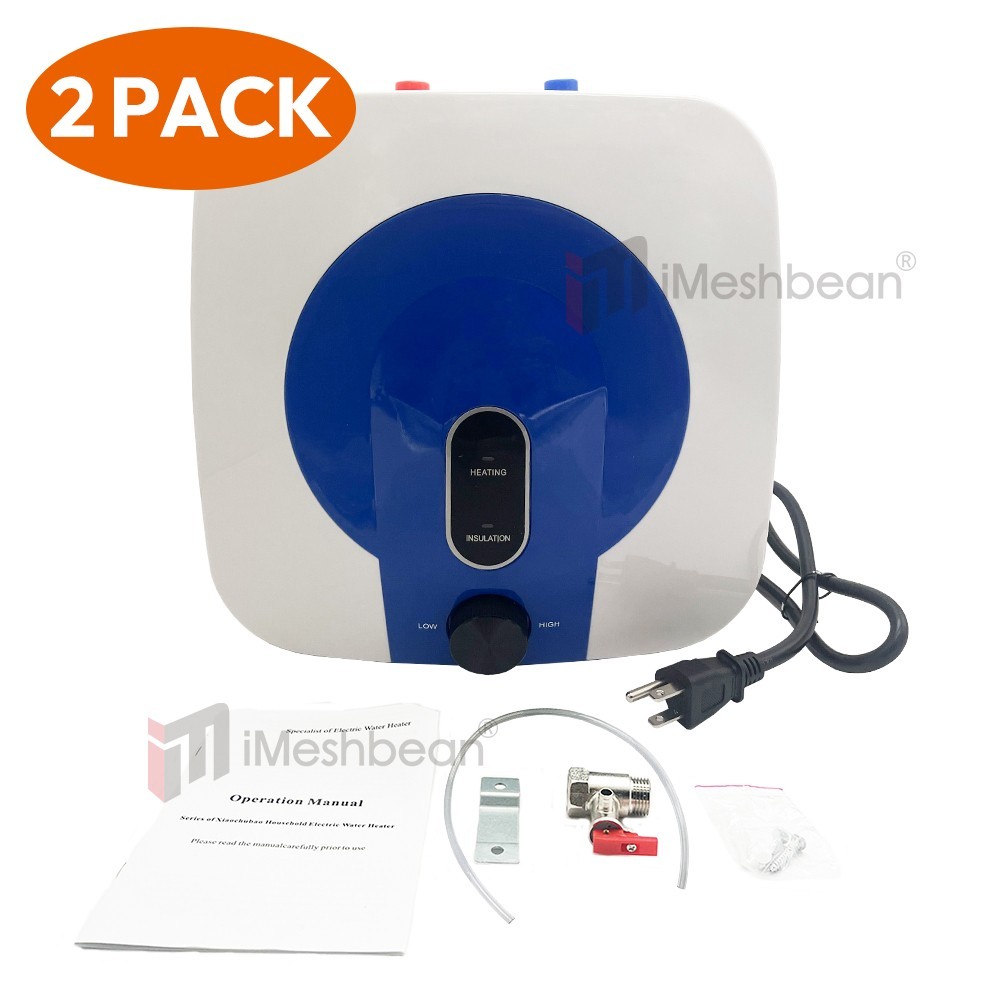 2 PACK 110V 10L Electric Tank Hot Water Heater Kitchen Bathroom Home 95°F-167°F
