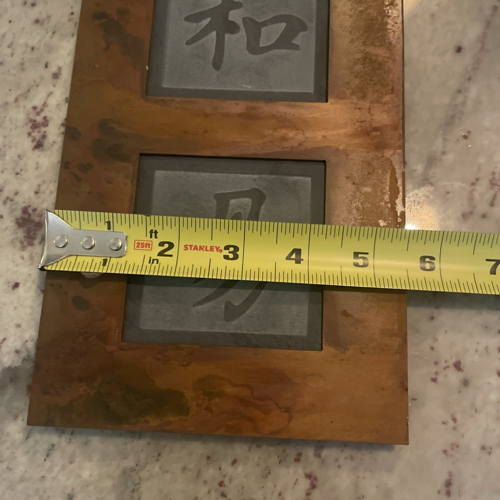 NEW- ZEN Slate, Rust Frame, Boulder CO - KANJI Peace, Harmony BOHO Rustic NWT