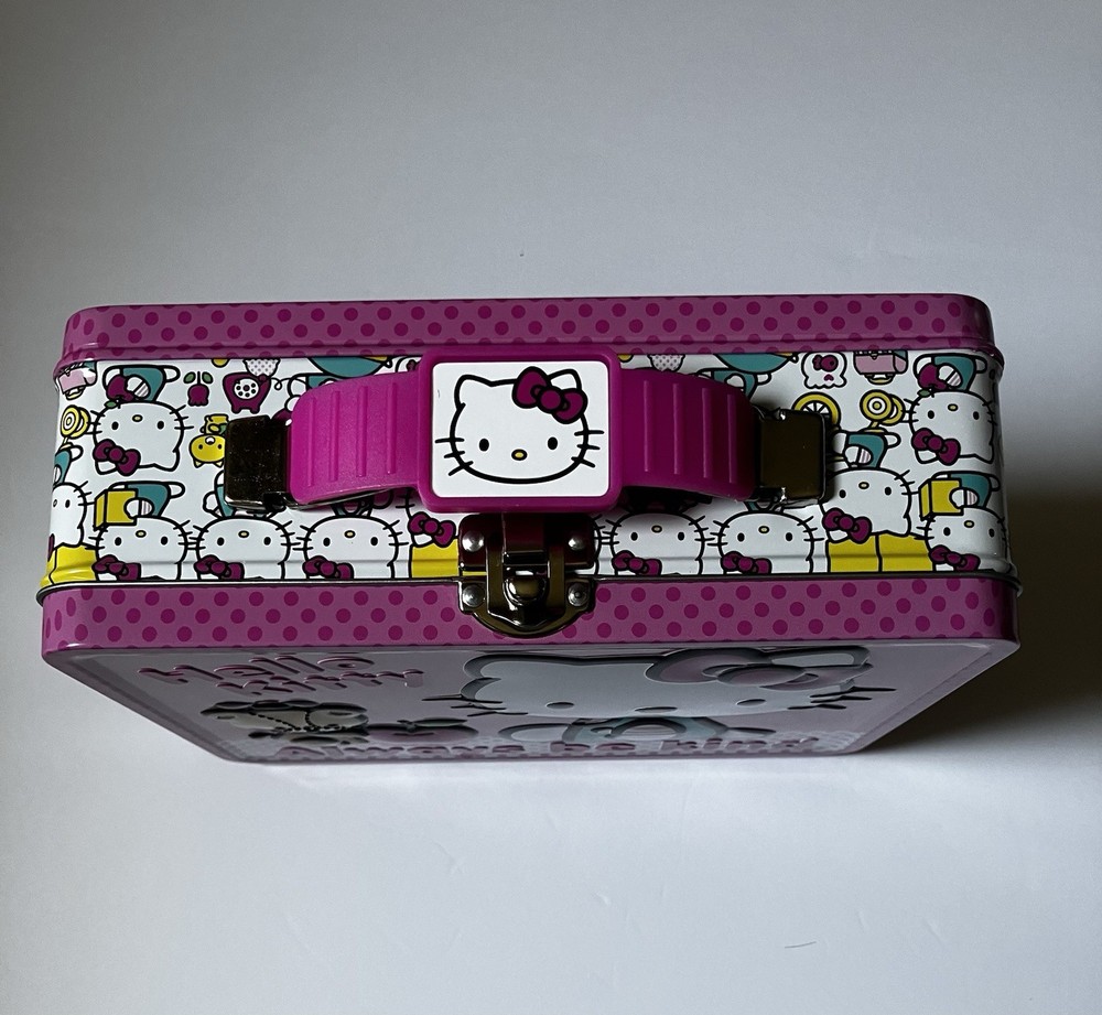 Sanrio Hello Kitty Always be Kind Embossed Tin Lunchbox