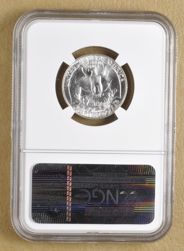 1959 P Washington Quarter 'Type B Reverse' NGC MS65