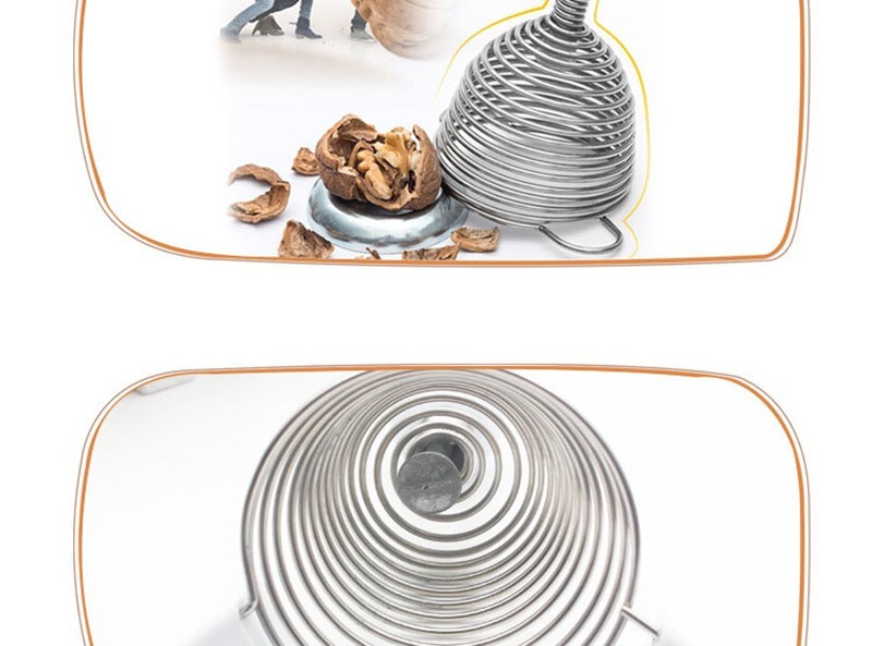 NEW Spring nut sheller Creative kitchen gadgets Spring nutcracker (random color)