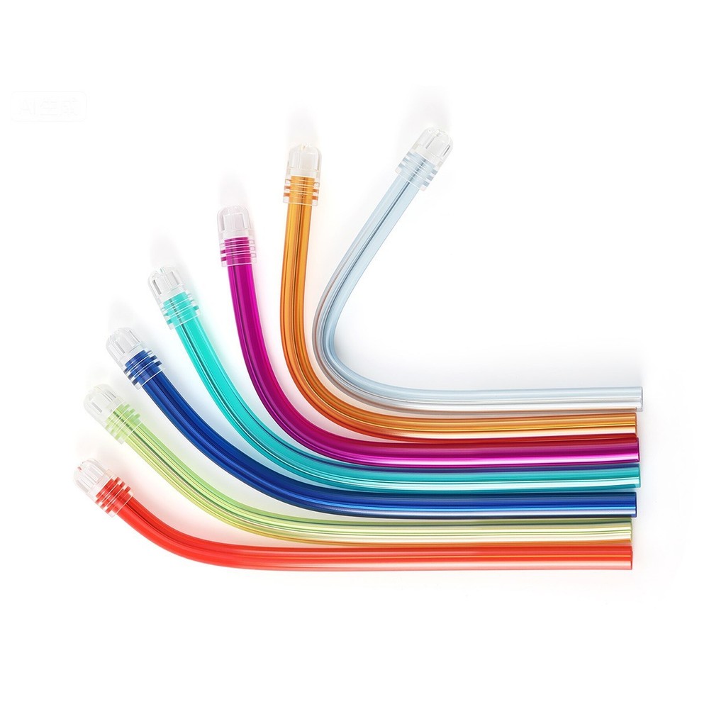 100Pcs AZDENT Dental Disposable Saliva Ejectors Clear Tips Suction Evacuator