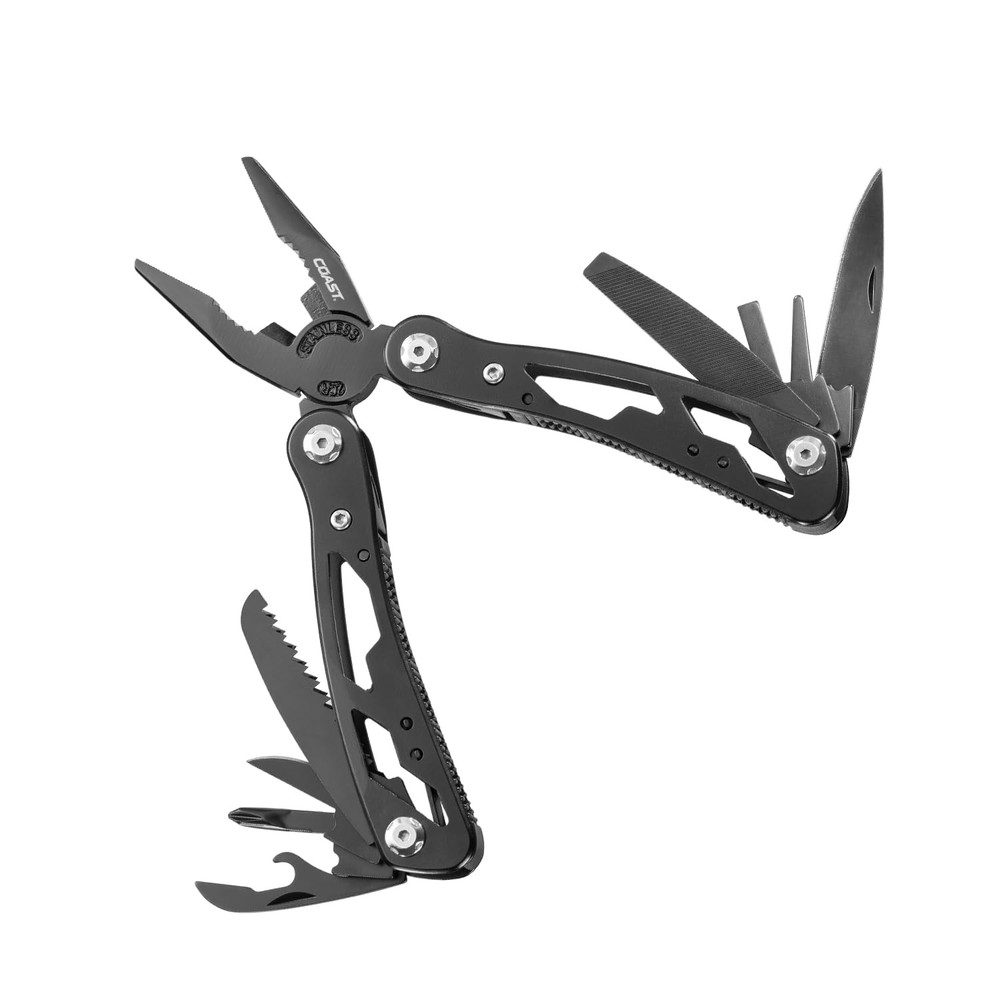 COAST 11-IN-1 MULTI-TOOL SPRING-ASSISTED MULTI-PLIER CT225 - BLACK
