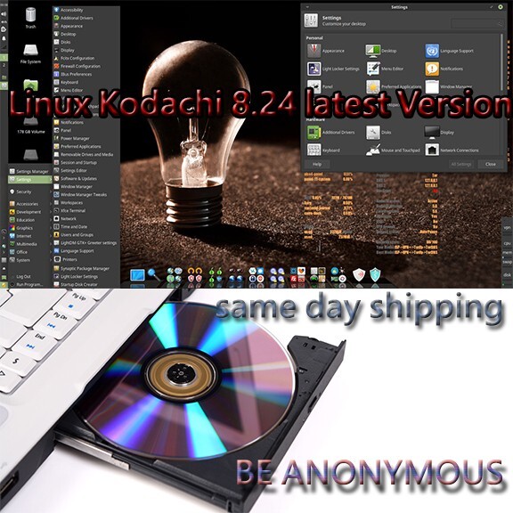 Linux Kodachi 8.27 VPN + Tor Anonymous Web Browsing Bootable DVD Fast Shipping