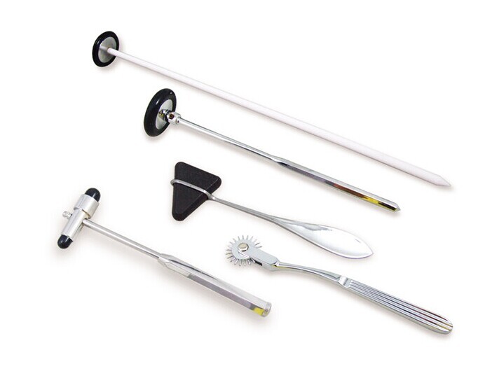 5pcs/set reflex hammer multifunction button attending clinics hammer nerve