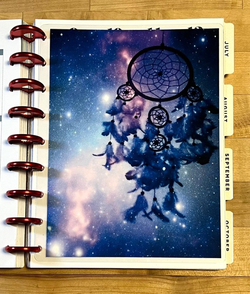 Dreamcatcher Two-Sided DASHBOARD/INSERT for use with Classic Happy Planner-
