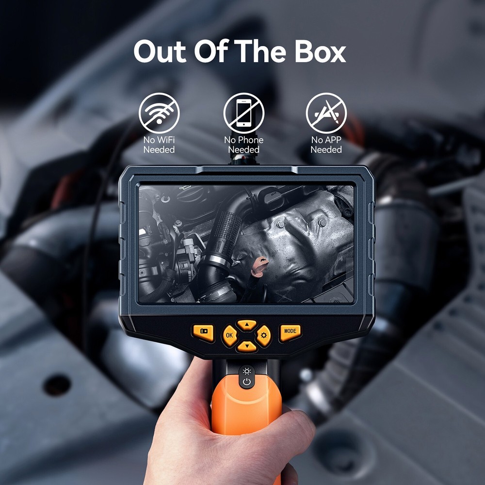 Triple Lens Borescope Inspection Camera Teslong Digital Video Scope Camera 16ft