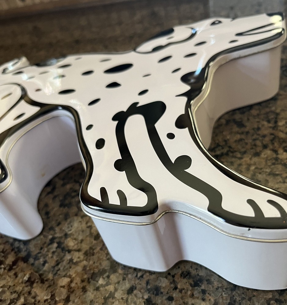 Dalmatian Pup Shaped Dog Original Snack Tin EMPTY 2017