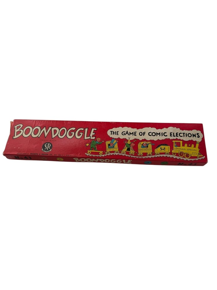 Selchow & Righter Boondoggle Comic Elections Game - Complete