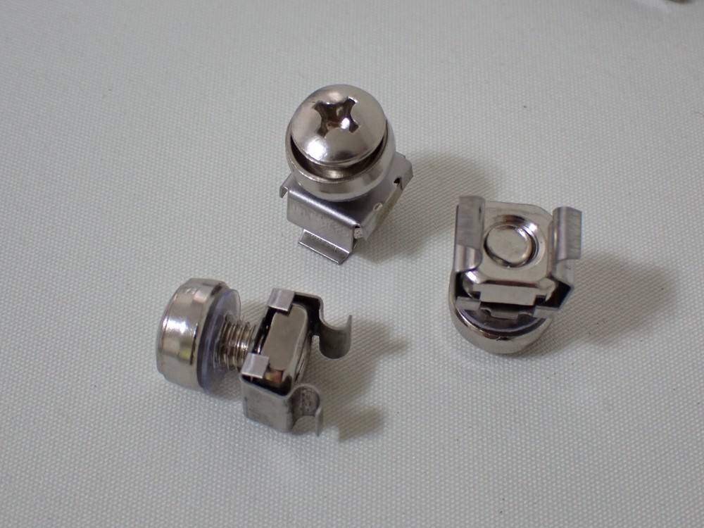 100 Pcs M6 Mounting Screws and Cage Nuts for Server Rack