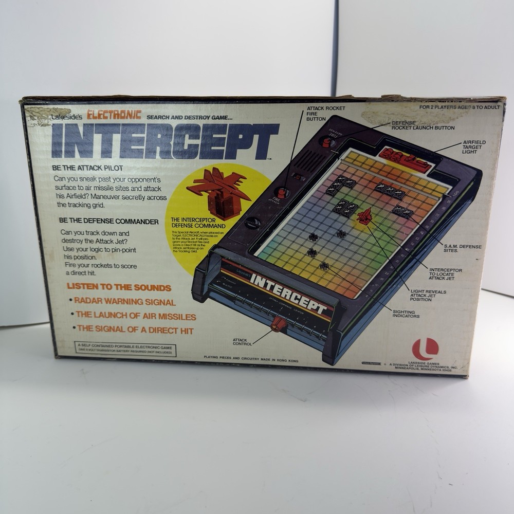 Electronic Intercept Handheld Lakeside Game No. 9005