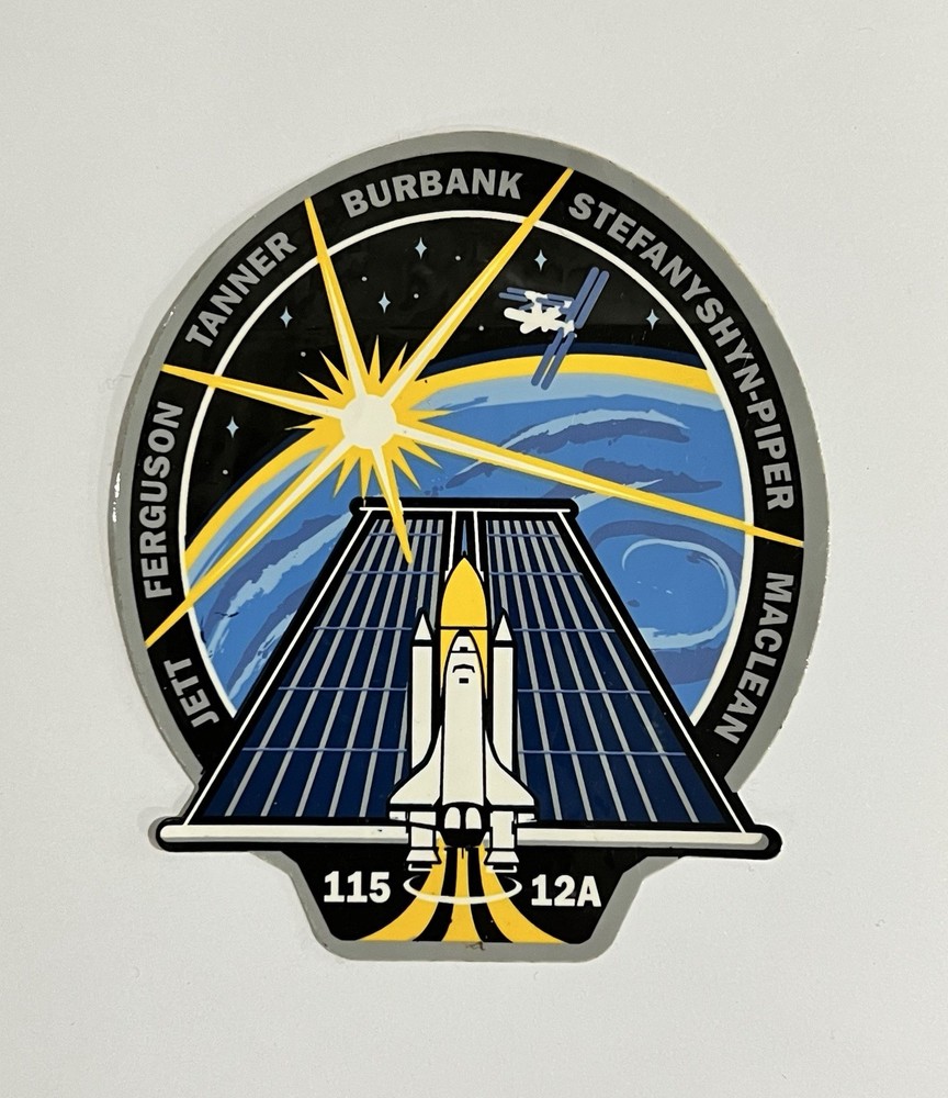 NASA Space Shuttle STS-115 Mission Patch Sticker Authentic