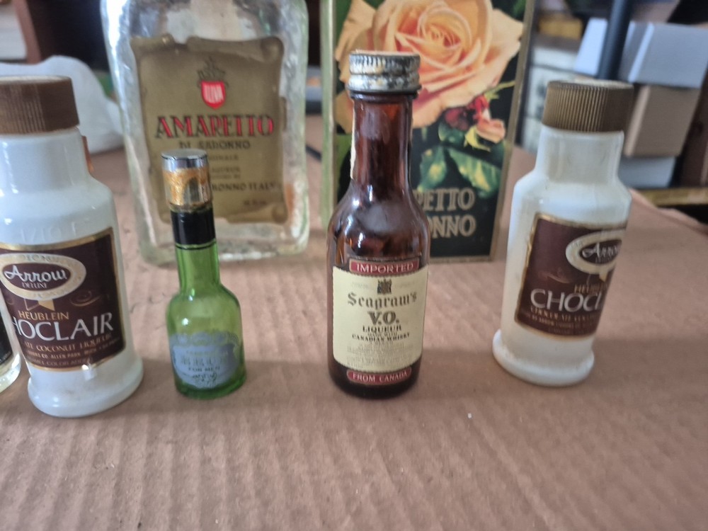 Empty Small Liquor Bottles Vintage