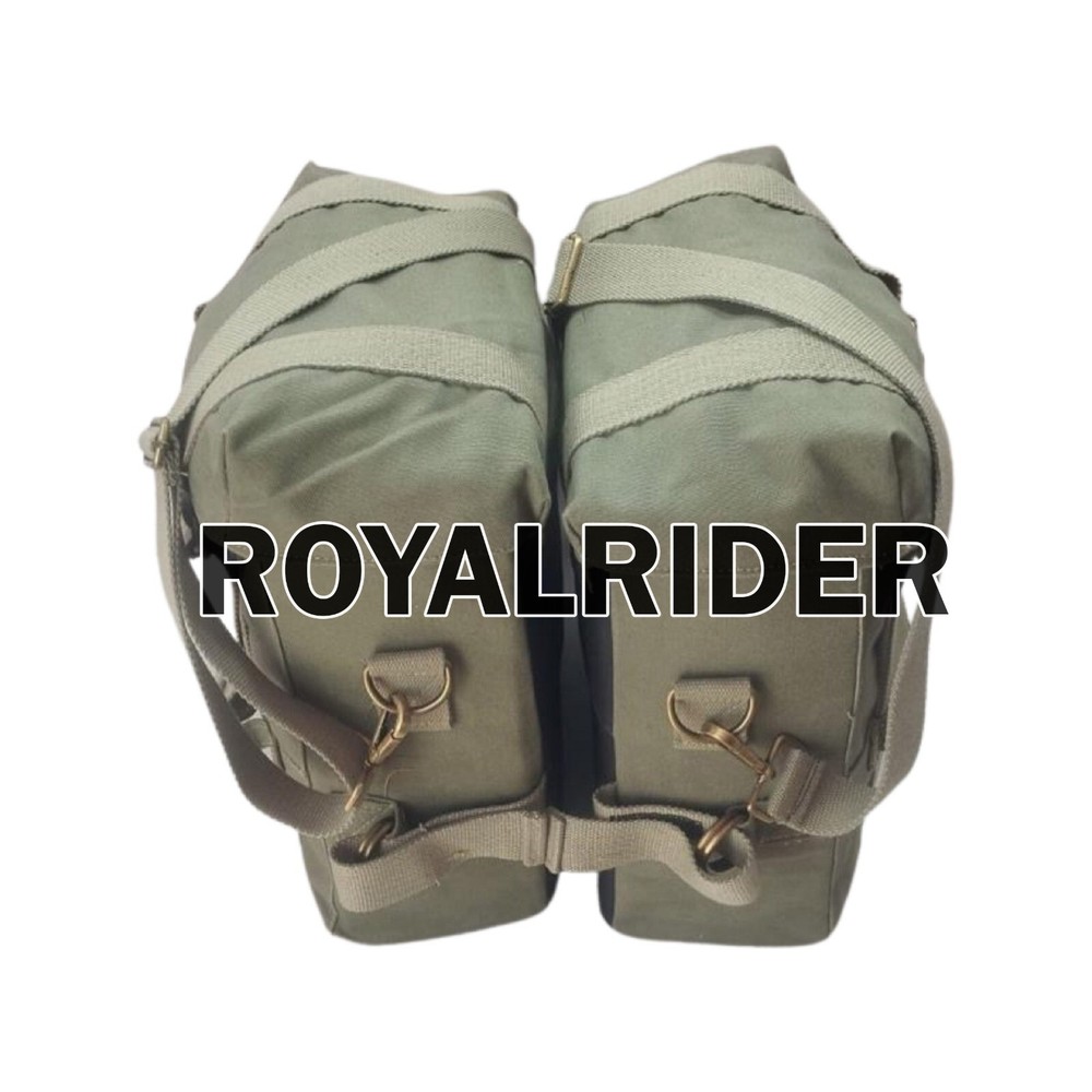 "PANNIER PAIR, OLIVE & MOUNTING RAIL KIT " Fit For R.E Hunter 350
