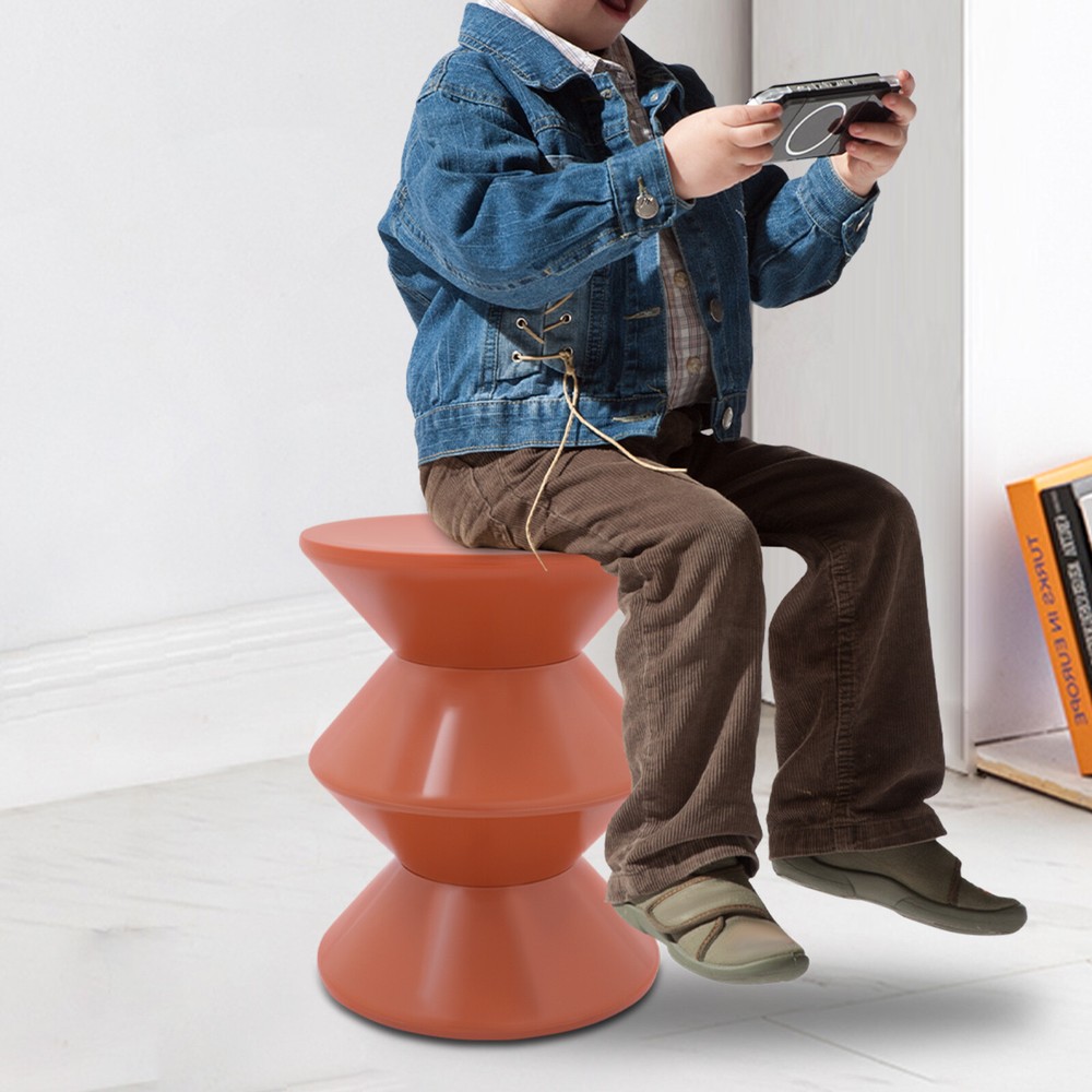 Orange Side Table Sofa Side Table Modern Round End Table 220.46 lbs