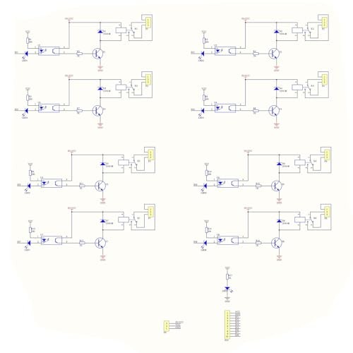12V 8-Channel Relay Module with Optocoupler Isolation - High/Low Level Trigger