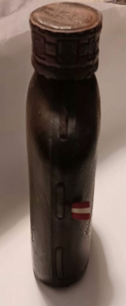 Peru TUMI PERU Pisco Puro Leather-wrapped Liquor Bottle Empty