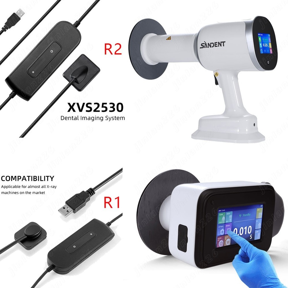 Dental X Mobile Unit Ray Machine High Frequency + Shield w/Screen + Sensor 1/2.0