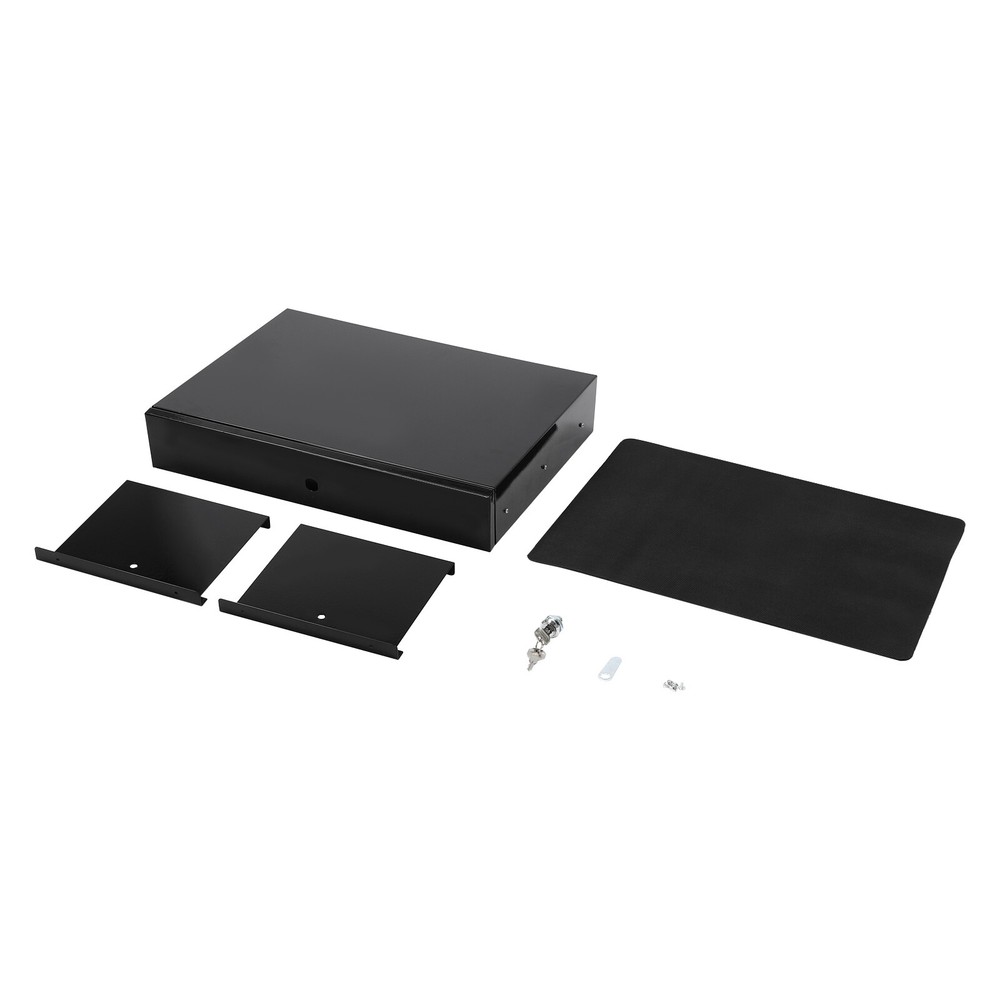 Sliding Pull-Out Under-Desk Drawer Organizer with Computer Pad