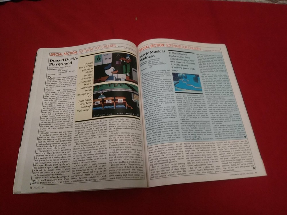 Vtg Commodore Microcomputers Magazine Augest 1985