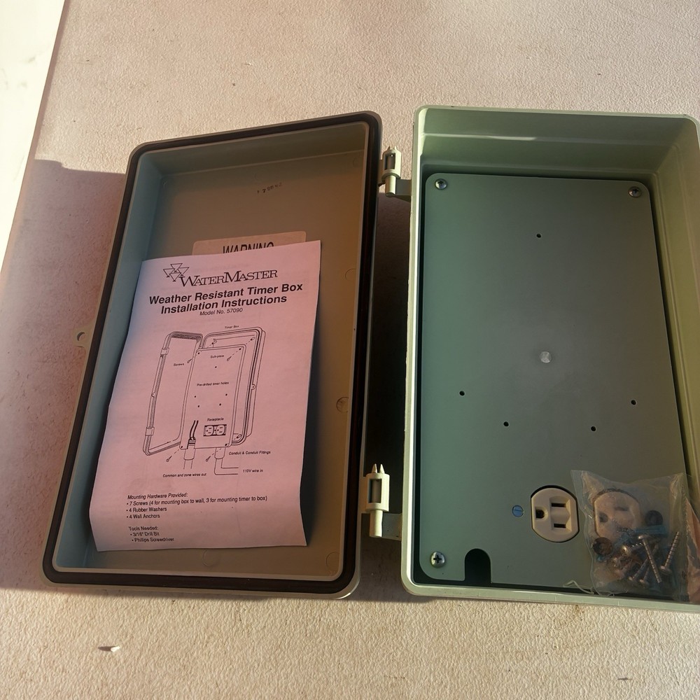 Timer Box From Water Master Orbit Sprinklers Water Timer New Open Box