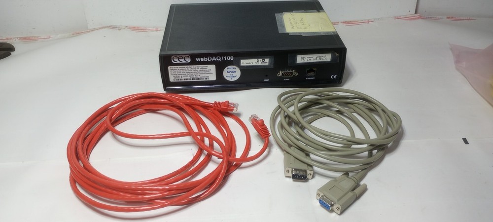 Excellent Condition CEC webDAQ/100 Data Acquisition Module Firmware Rev. 2.0