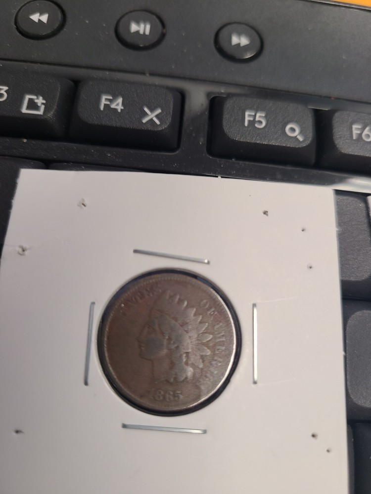 1865 Indian Head Cent Bronze 1c