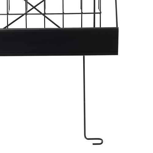 2 Set Wire Display Rack 4 And 6 Tiered Book Display Stand For Library Office
