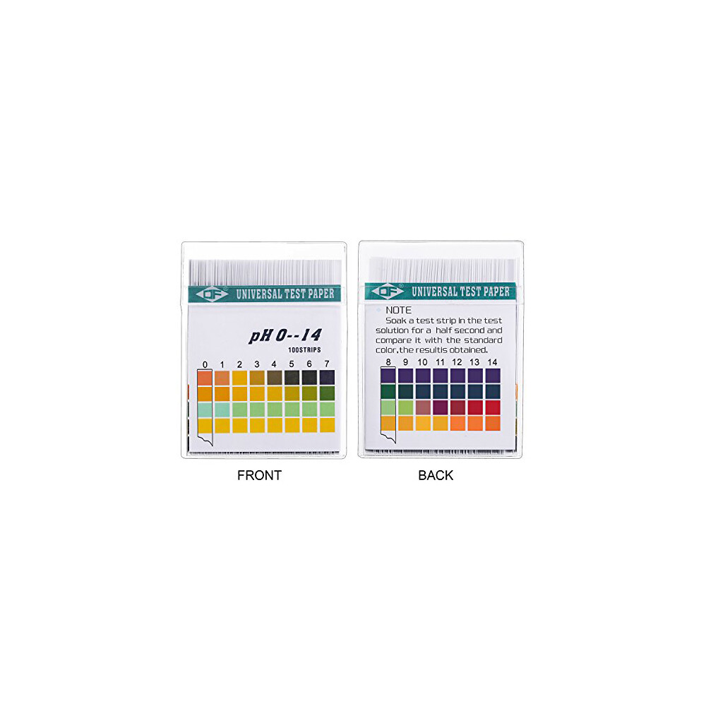 pH Test Strips for Saliva and Urine 100ct - 0-14 -2pk