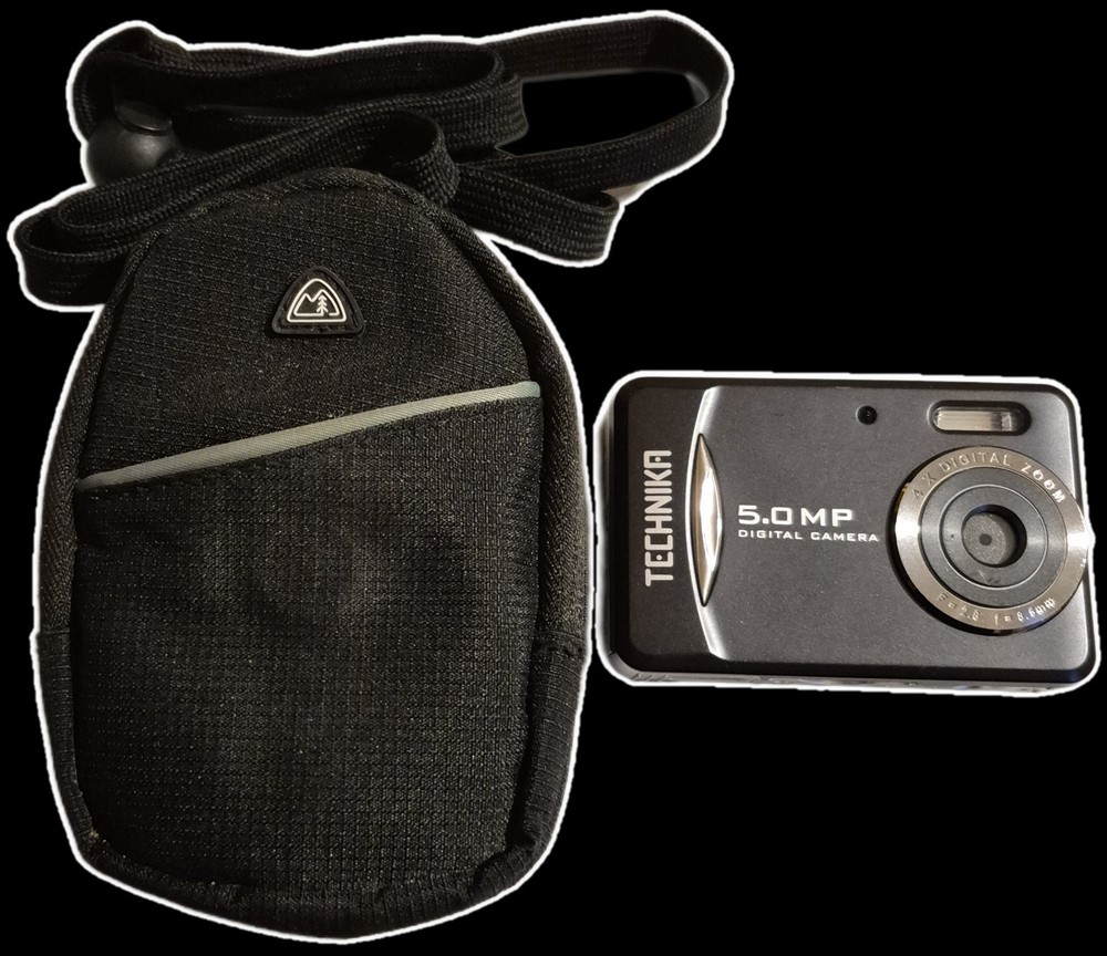 Technika TKSWS09 5.0MP Compact Digital Camera. Black Tested & Working